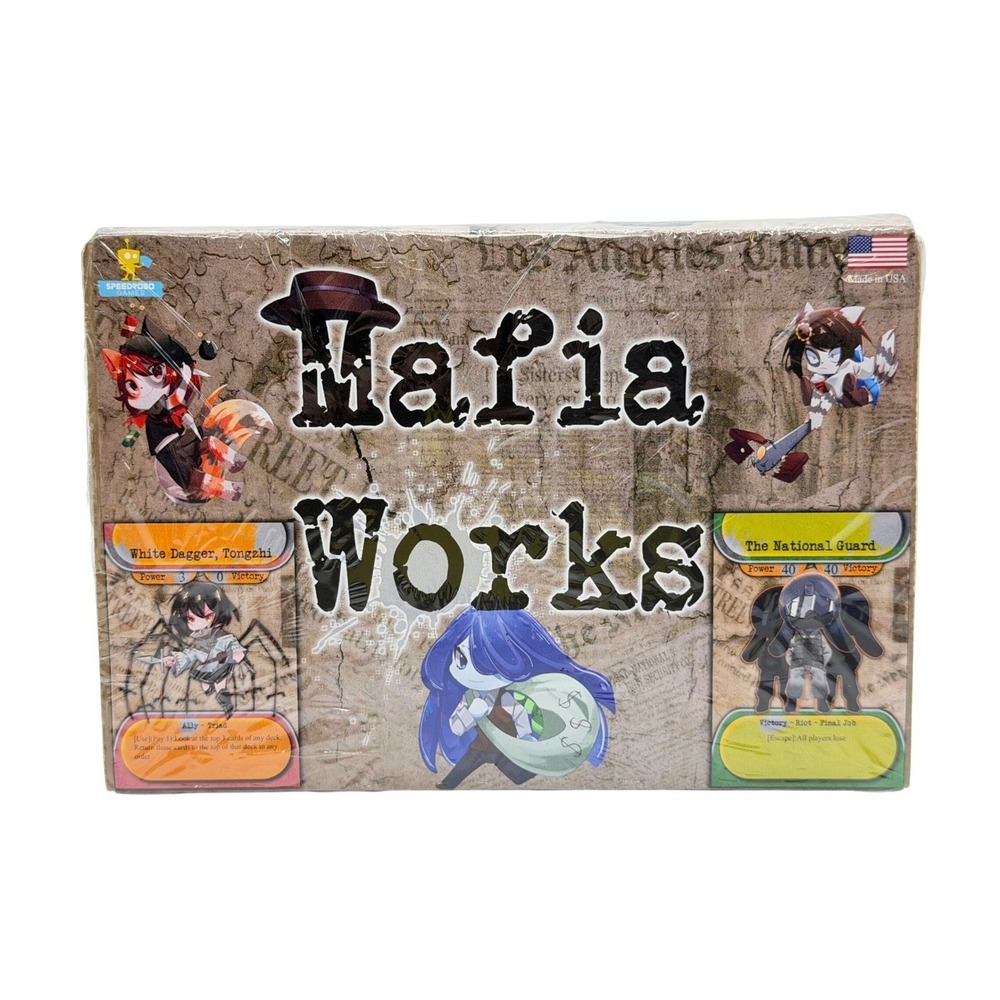 Speedrobo Games Mafia Works Card Based Board Game Organized Crime Animals Sealed